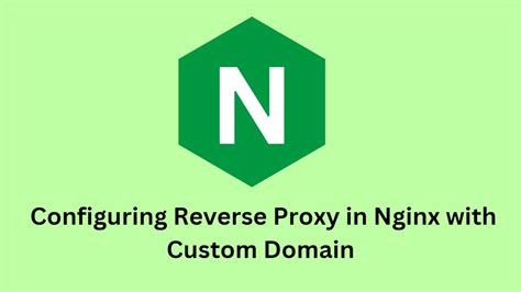 Configuring Reverse Proxy In Nginx With Custom Domain Nginx Official