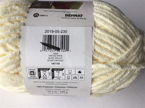 Bernat Blanket Yarn Super Soft 105 Oz 300g Creamvintage Etsy Uk