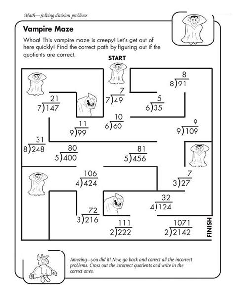 Make math easy for children by unlocking the wealth of resources for grade 4. Fun Division 4th Grade Math Worksheets - Coloring Sheets