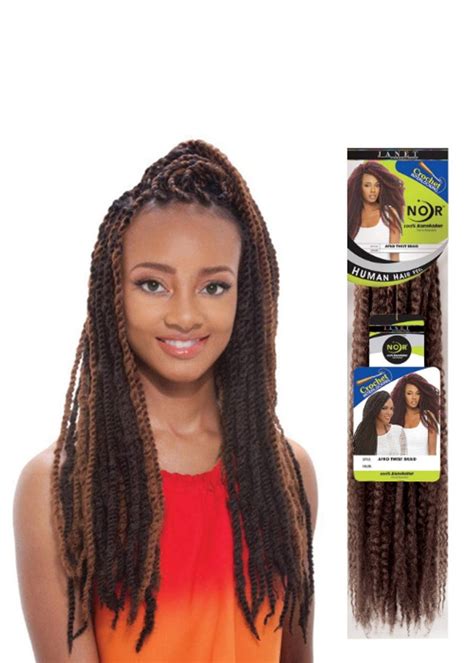 Janet Collection Marley Noir Afro Twist Braid Top Hair Wigs
