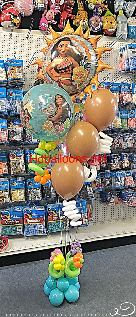 Moana Balloons Bouquet Balloon Decorations Balloons Balloon Bouquet