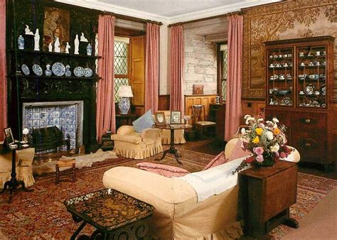 Old Photograph Of The Sitting Room At Glamis Castle In Angus Scotland