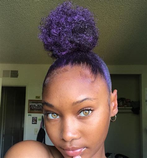 Pin By Kushana On Hair It Is♀️ Dyed Natural Hair Purple Natural