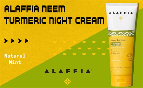 Amazon com Alaffia Neem Turmeric Clarifying Night Crème Natural Mint