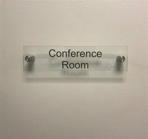 Clear Acrylic Conference Room Signs For Offices