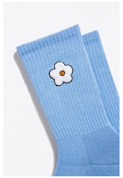 Chenille Flower Patch Crew Sock #cool #socks #aesthetic #outfit Chenille Flower Patch Crew Sock ...