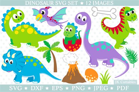 Dinosaur SVG cut files for crafters
