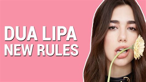 Dua Lipa New Rules Lyrics Lyric Video Youtube