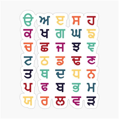 Punjabi Alphabet For Kids Learn Another Language Sign Language Lessons