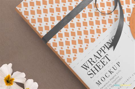 attractive wrapping paper mockup zippypixels