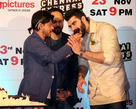 Filmee Club Shah Rukh Khan And Rohit Shetty At Zee Tv S Success Party For Chennai Express