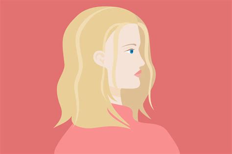 Portrait Of Blond Haired Caucasian Woman Graphic By Annetka · Creative