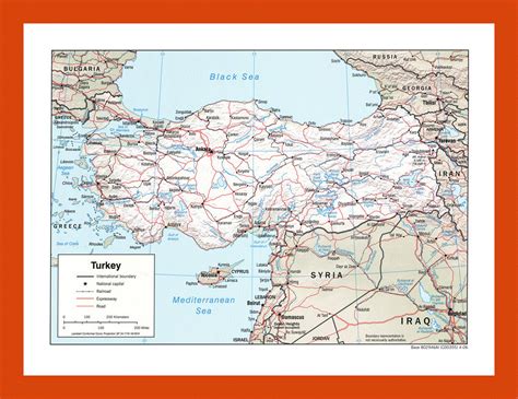 Political Map Of Turkey 2006 Maps Of Turkey Maps Of Asia