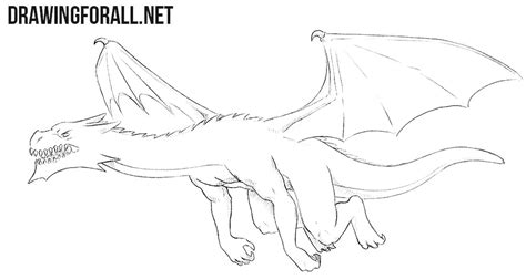 Free download 55 best quality dragon drawing at getdrawings. How to Draw a Flying Dragon | Drawingforall.net