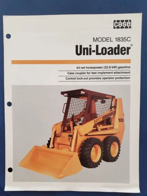 Case Model 1835c Uni Loader Sales Brochure H 599 Picclick