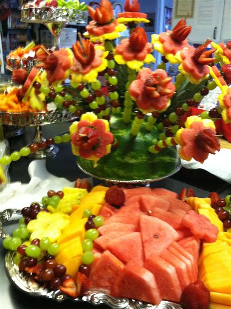 Fruit Display For Graduation Party Too Pretty To Eat Almost Fruit