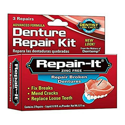 Doc Repair It Advanced Formula Denture Repair Kit 3 Ea