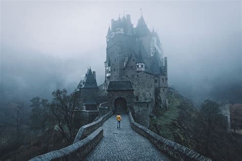 Foggy Fairytale Eltz Castle Germany Castle Photo