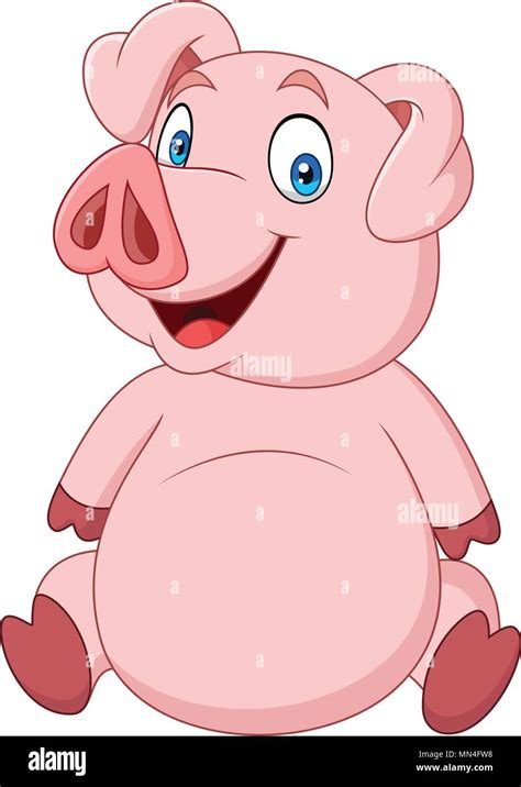 Pig Cartoon Sitting Hi Res Stock Photography And Images Alamy