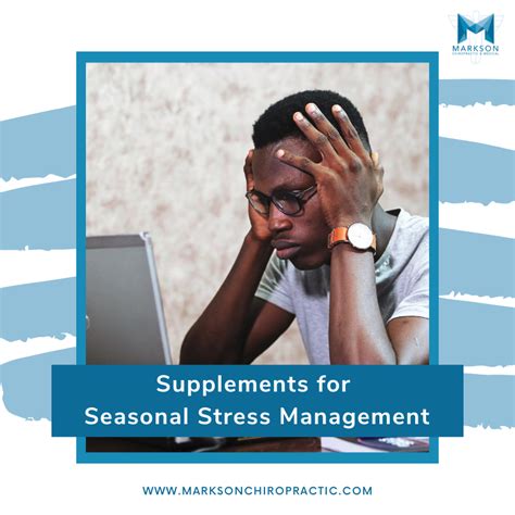 Supplements For Seasonal Stress Management — Markson Chiropractic