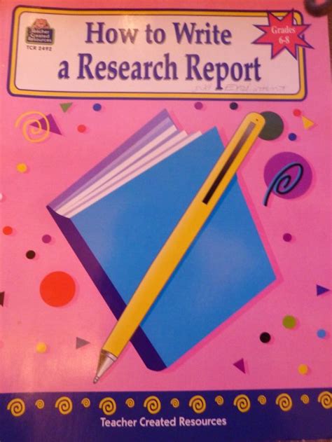 The structure of the review report varies between journals. Middle School Writing - How to Write a Research Report ...