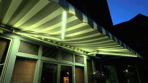 Sunsetter Dimming Led Lights Lateral Awning Youtube