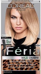 Medium to long length dark brown hair with a short fringe falling to the right side and a platinum blonde streak at the front of the left side. Dark Blonde Hair Dye & Temporary Blonde Hair Dye - Best ...