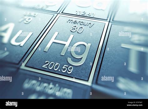 Mercury Chemical Element Stock Photo Alamy