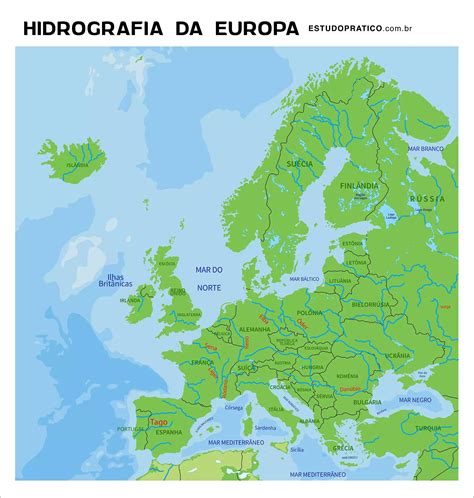 Mapas Mentais Sobre Hidrografia Da Europa Study Maps