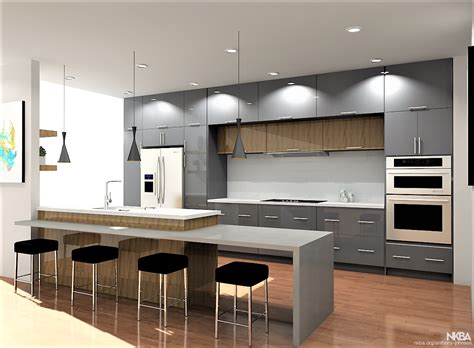 Modern kitchen interiors meet traditional backsplashes to give your kitchen the best of both worlds. Modern Kitchen Design (Hollywood) - NKBA
