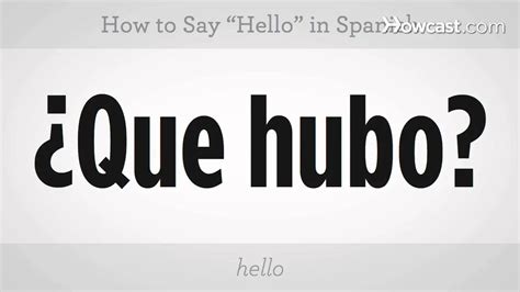 Would be nice if someone technic staff study the issue of the spanish character, which appear well in the texts but not in the titles. How to Say "Hello" | Spanish Lessons - YouTube