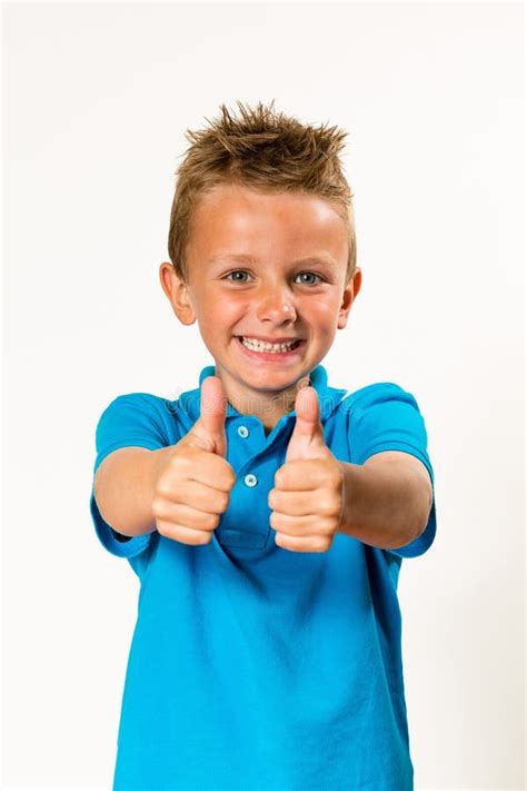 Boy Doing Thumbs Up Stock Photo Image Of Funny Children 41592346