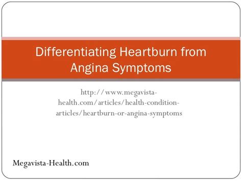 Differentiating Heartburn From Angina Symptoms