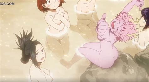 Boku No Hero Academia Nude Filters Strip Girls In Battle And In The Bath