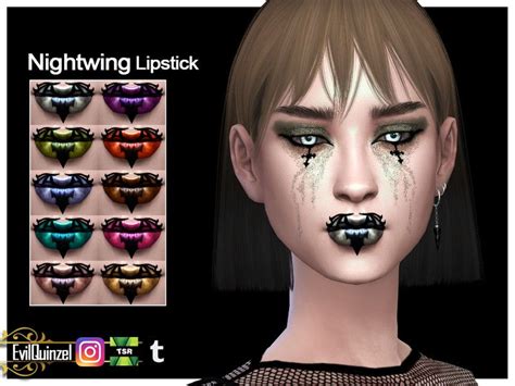 A Bat Liptstick For A Beautiful Gothic Look Found In Tsr Category
