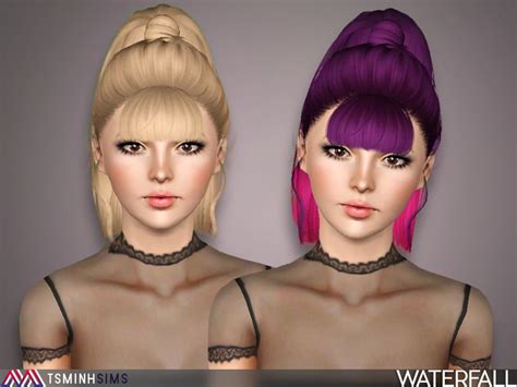 New Meshes Found In Tsr Category Female Sims 3 Hairstyles