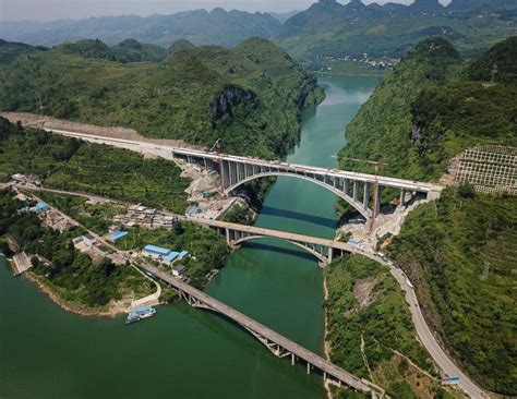 Longest Single Arch Bridge Set To Open In Guizhou Cn
