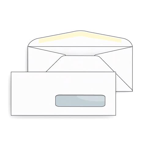 Printmaster® White Wove 24 Lb No 10 Right Hand Window Envelopes 500