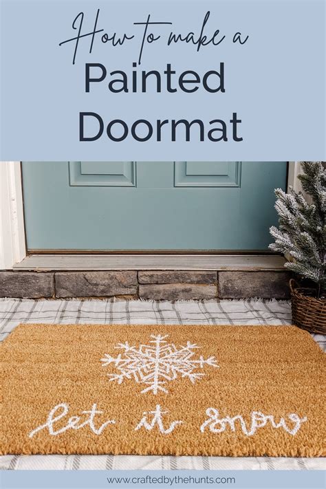 Learn How To Make A Painted Doormat Use Any Stencil Or Design Or