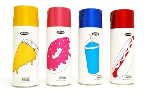 General purpose, decorative finishes, specialty, automotive Street Food Paint Branding : Krylon Spray Paint