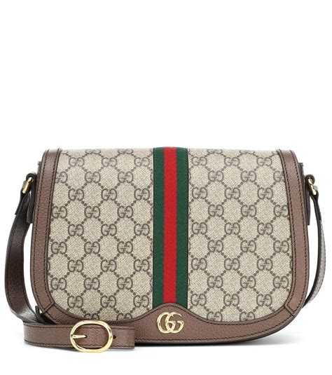 Gucci Ophidia Shoulder Flap Bag Small Gg Supreme In Beige Modesens