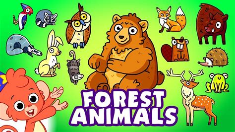Learn Animals For Kids Wild Forest Animals Names And