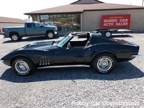 Black 1969 Corvette For Sale C3 Stingray Vette With Manual Transmission