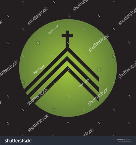 Church Logo Christian Symbols Cross Jesus Stock Vector Royalty Free