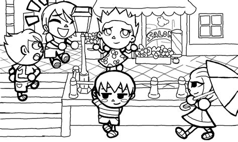 I hope that you're having a wonderful day. Colors! Live - Animal Crossing coloring page: salon ...