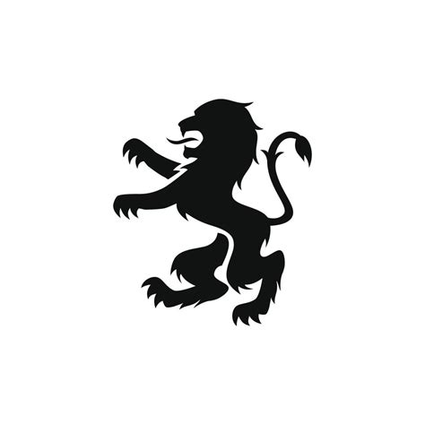 Royal Lion Silhouette Vector Design For Logo Icon 6721925 Vector Art At