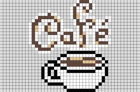 Coffee Pixel Art Pixel Art Food Pixel Art Templates Pixel Art