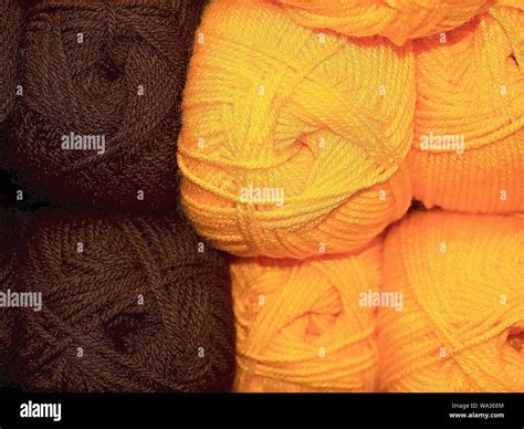 Bundles Of Colorful Wool Stock Photo Alamy