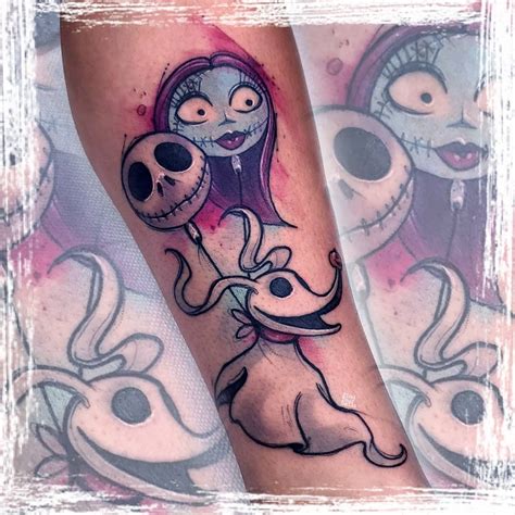 Jack Skellington And Sally Tattoos