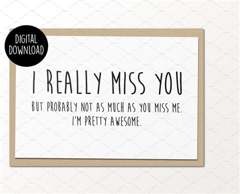 Free Printable Miss You Cards